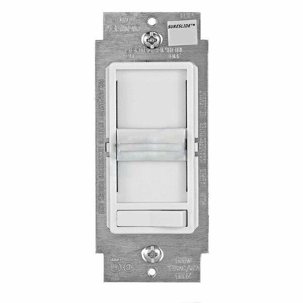 American Imaginations 450W Rectangle White Slide Dimmer Plastic-Aluminum AI-36806
